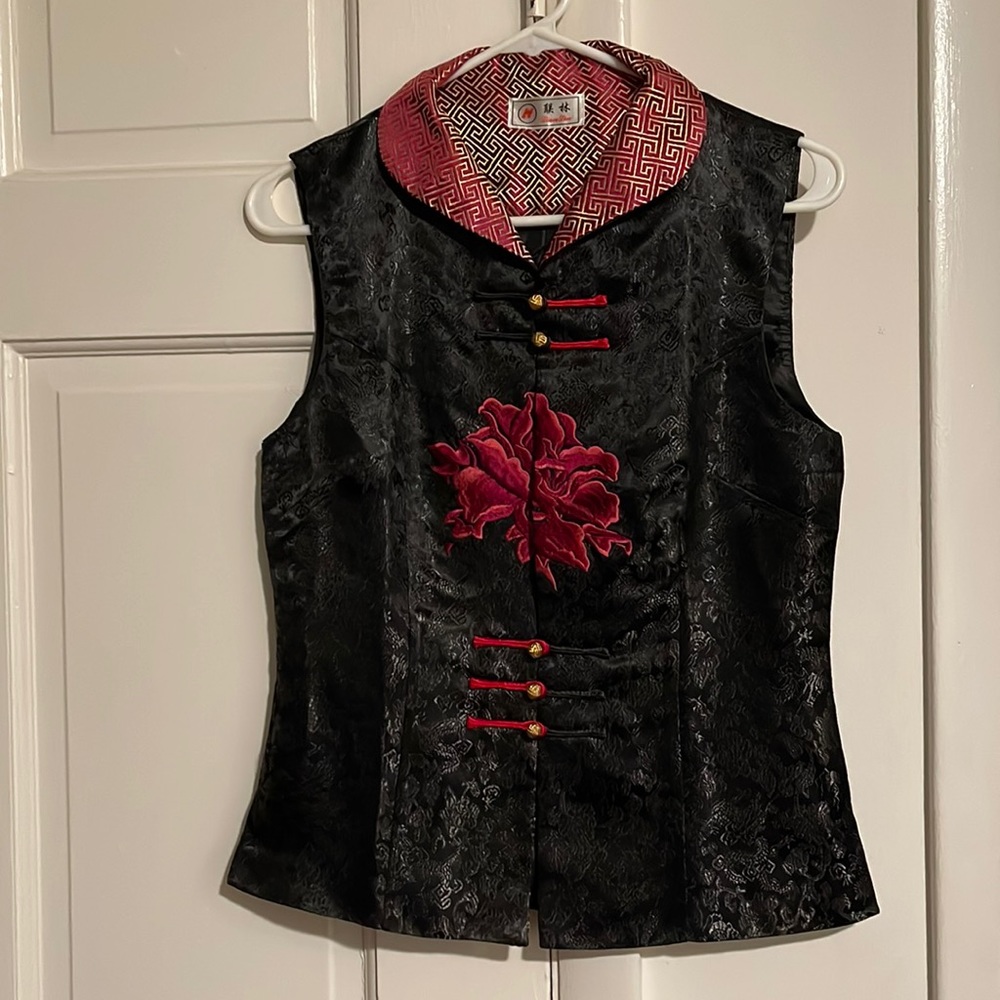 Authentic Chinese Floral Vest